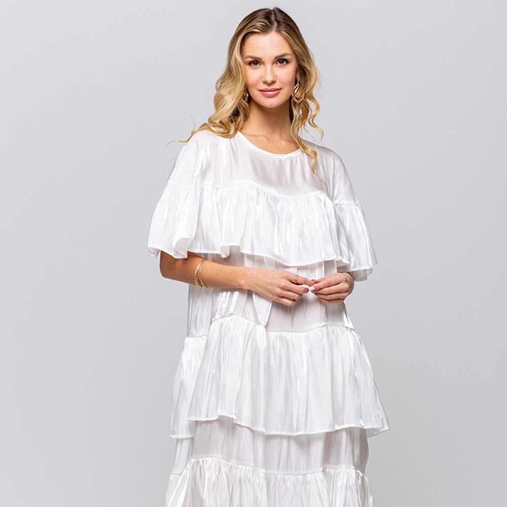 Danni ( Ruffle Silk Dress ) - Picture 4 of 6